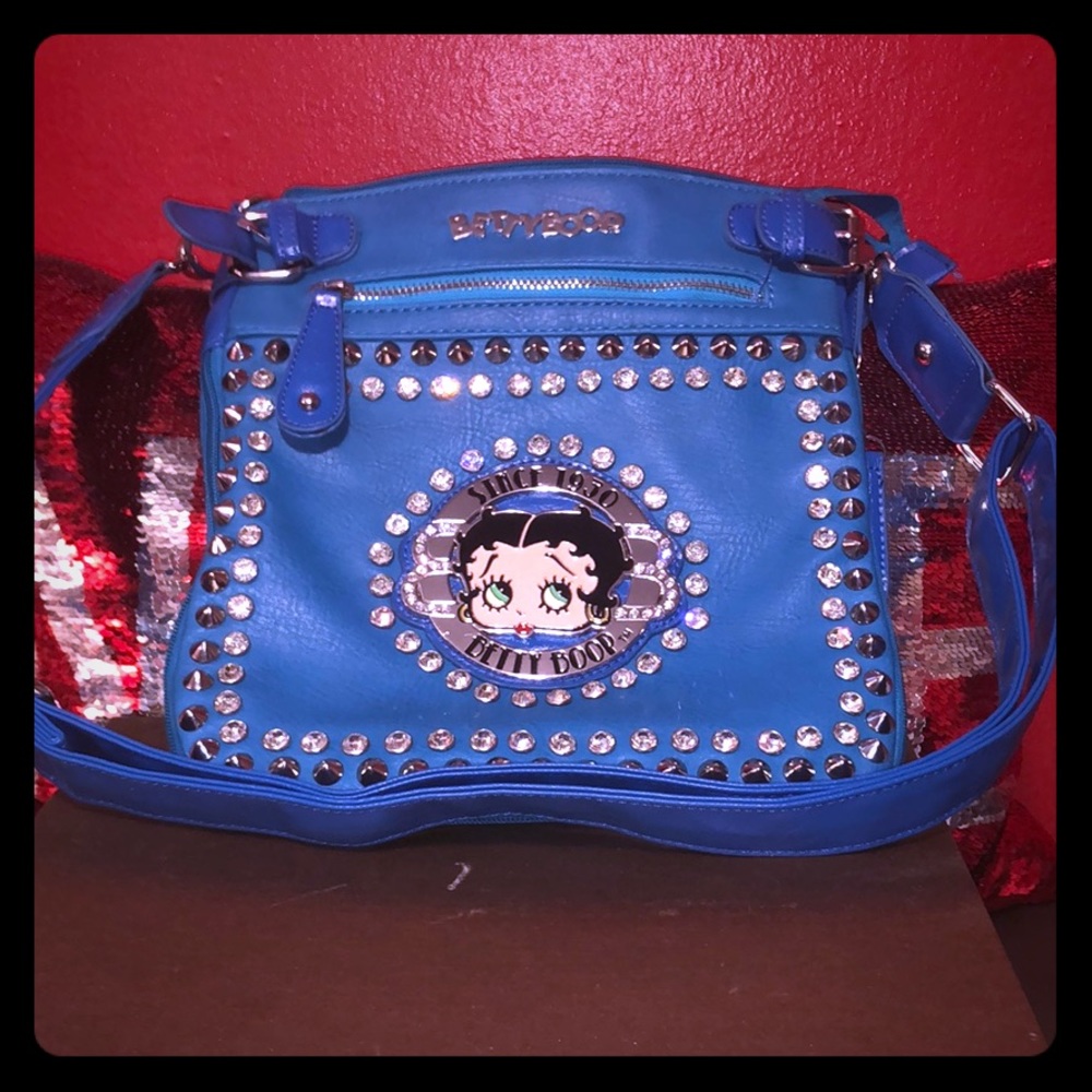Blue crossbody bag